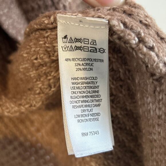 Jessica Simpson Long Knit Cardigan, Brown, Women's Size Medium - Picture 4 of 6